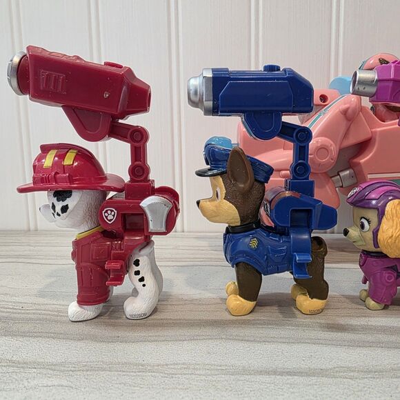 PAW Patrol The Movie Liberty Motorbike And Figurines W/Pup-Pack Attachment EUC - Picture 7 of 16